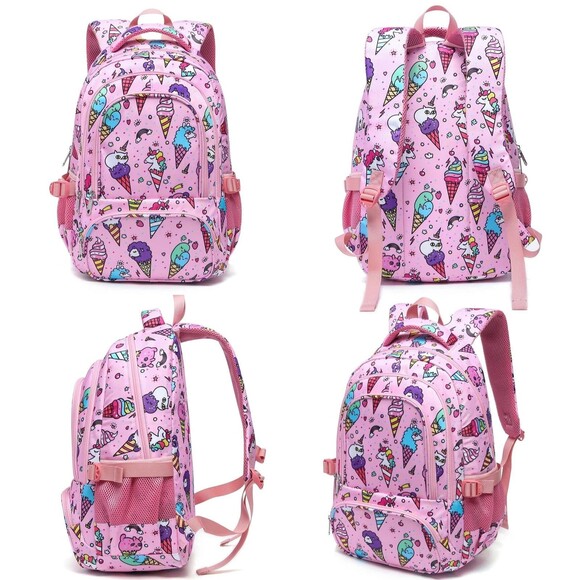 School Backpack for Girls Kids Elementary Primary School Book Bag Unicorn Ice... - Picture 14 of 16